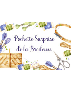 Pochette surprise pour la brodeuse (attention ce n'est pas la box broderie du mois)
