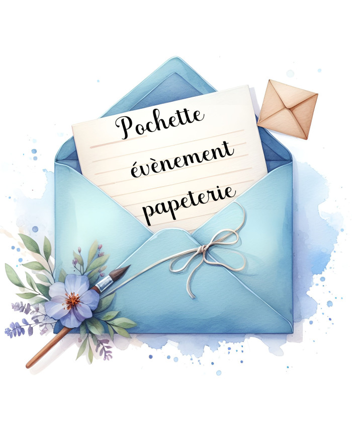 Pochette évènement papeterie