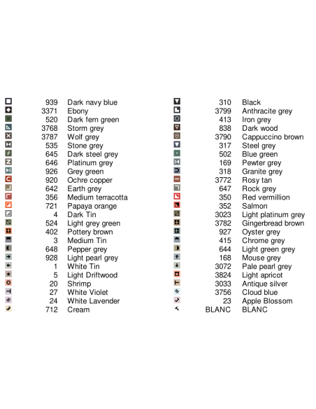 Grille point de croix : Cygne noir PDF