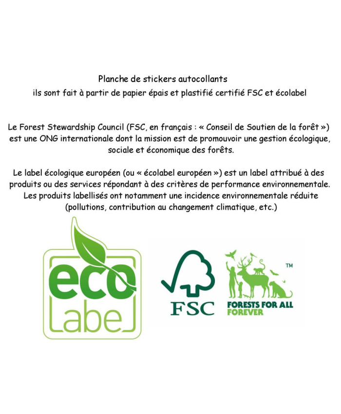 Réf 108 Feuille d’autocollants, Stickers pour Bullet Journal jardin