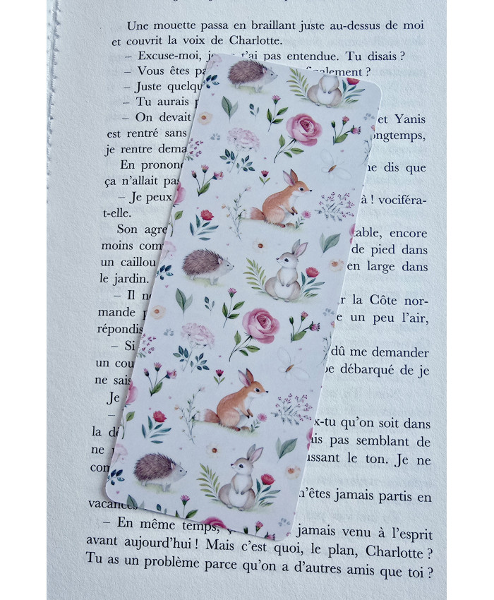 Marque-page animaux forêt