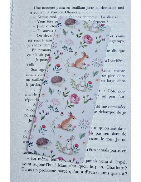 Marque-page animaux forêt