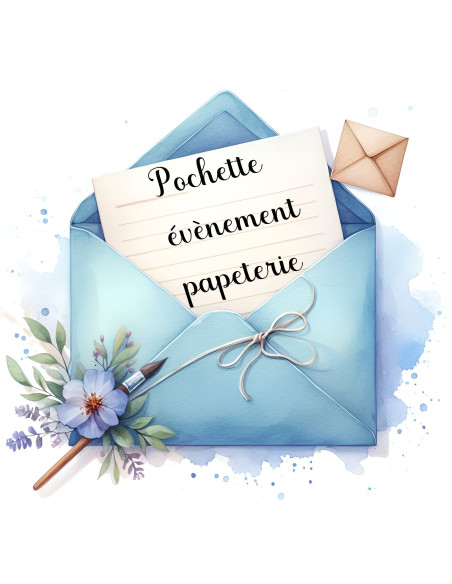 Pochette évènement papeterie