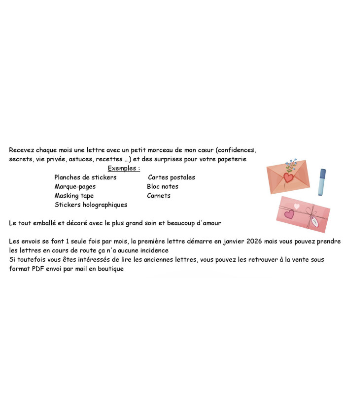 Courrier enchanté de Février 2026