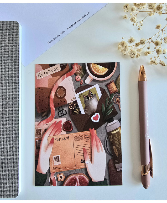 Carte postale scrap postcrossing scrapbooking correspondance écriture