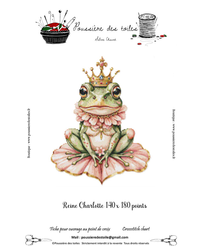 Grille point de croix : Reine Charlotte PDF