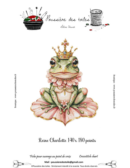 Grille point de croix : Reine Charlotte PDF