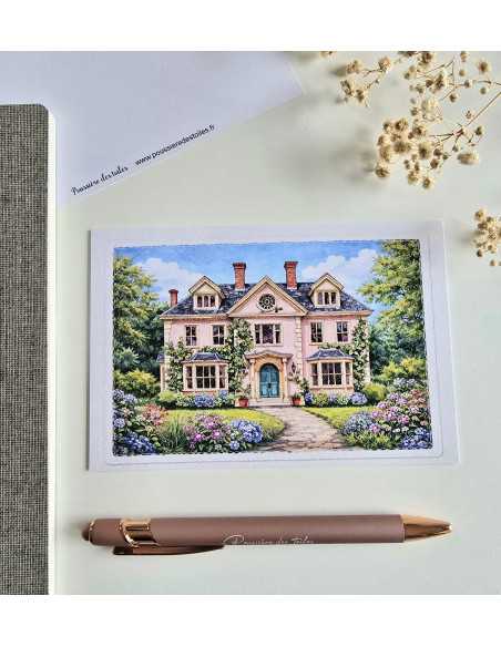 Réf 26 Carte postale Bridgerton postcrossing scrapbooking correspondance écriture