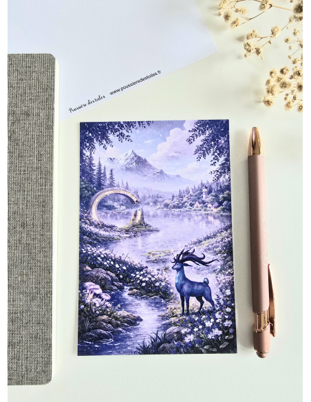 Réf 29 Carte postale Palia postcrossing scrapbooking correspondance écriture