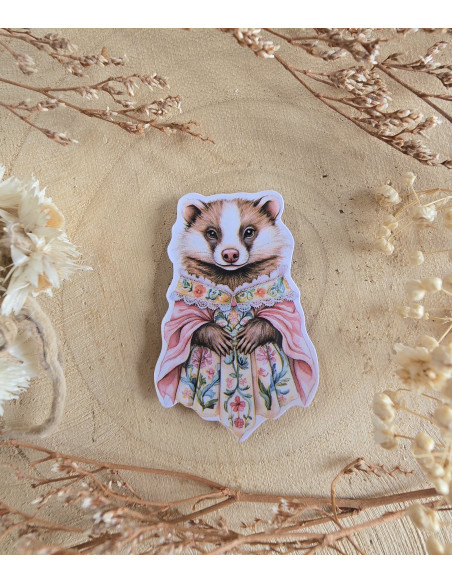 Poussière à aiguilles : blaireau