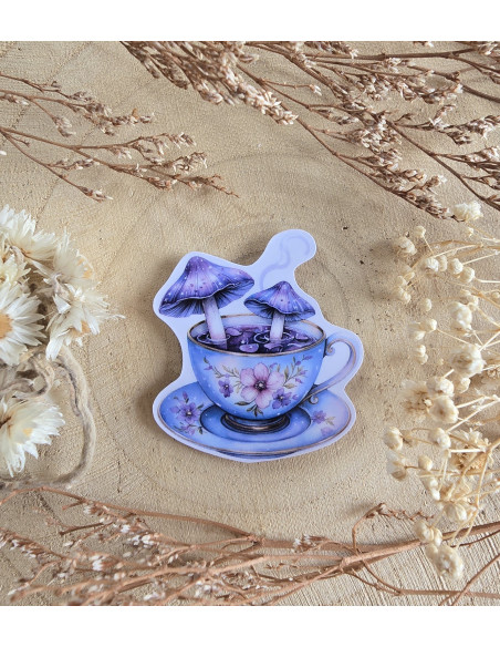 Poussière à aiguilles : Tasse champi