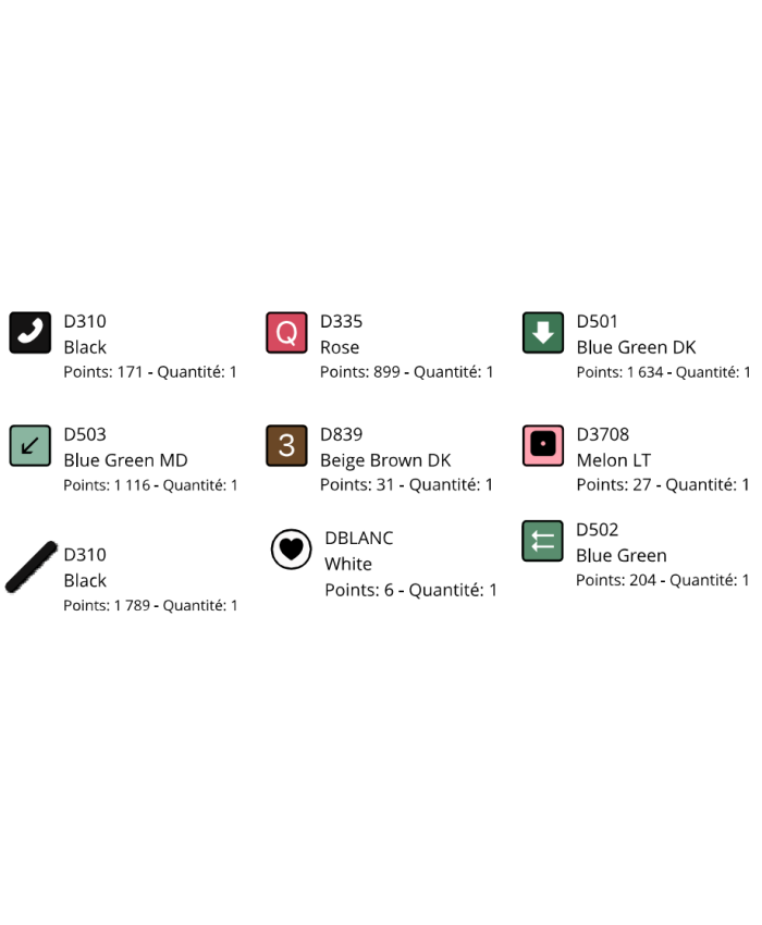 Grille point de croix : Pastèque Papier