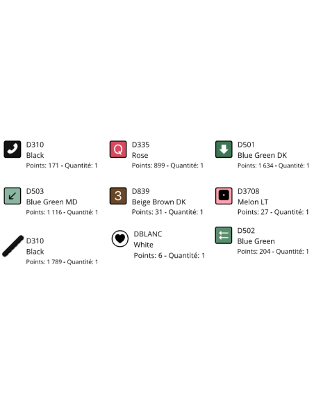 Grille point de croix : Pastèque Papier