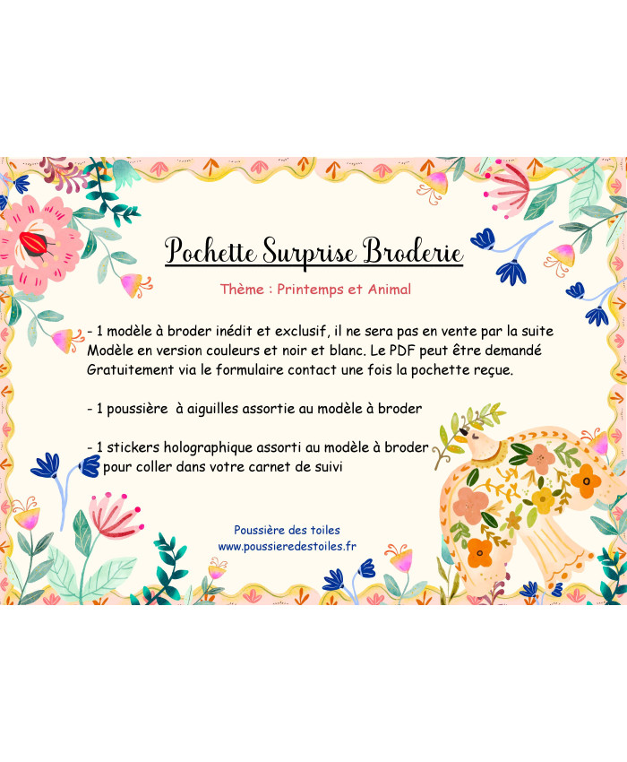 Pochette Surprise Broderie de Mars