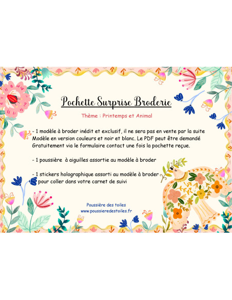 Pochette Surprise Broderie de Mars