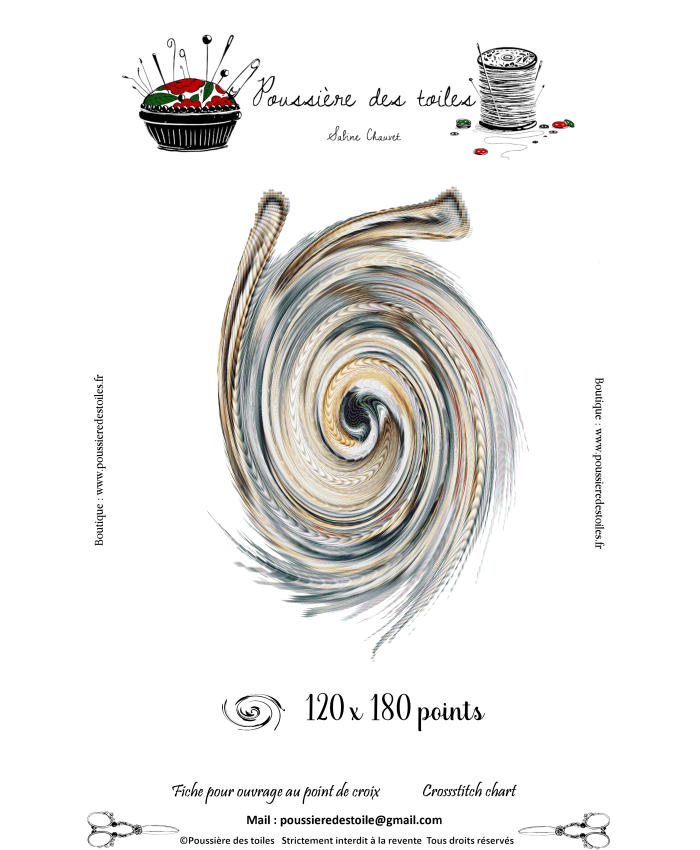 Grille point de croix : PDF Mystère de Avril