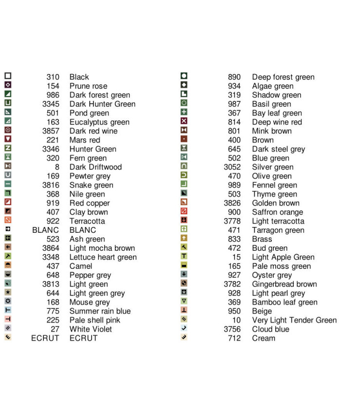 Grille point de croix : Temple Papier