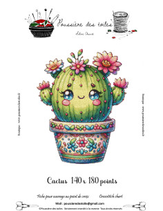 Grille point de croix : Cactus Papier