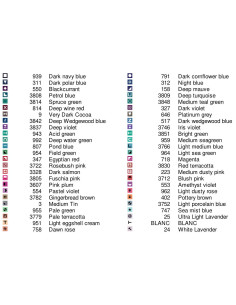 Grille point de croix : Colibri kawaïï Papier 2