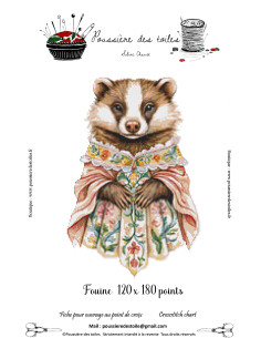 Grille point de croix : Blaireau PDF