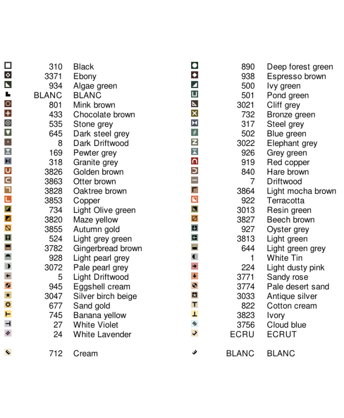 Grille point de croix : Cerf blanc PDF