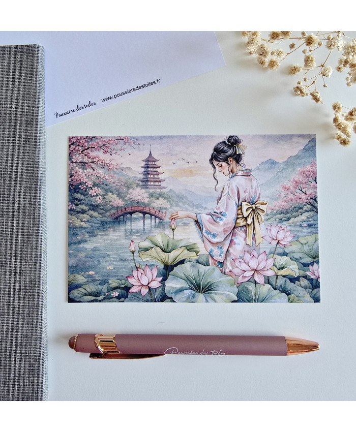 Réf 30 Carte postale Japon postcrossing scrapbooking correspondance écriture