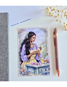 Réf 32 Carte postale Potions postcrossing scrapbooking correspondance écriture