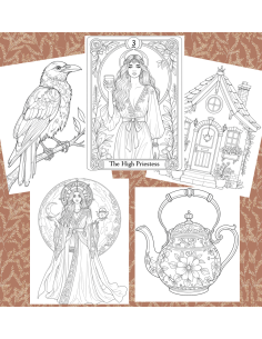 Réf 01 Coloriages tarot