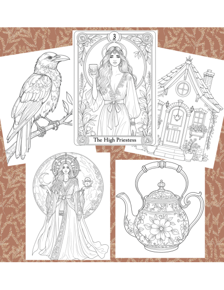Réf 01 Coloriages tarot