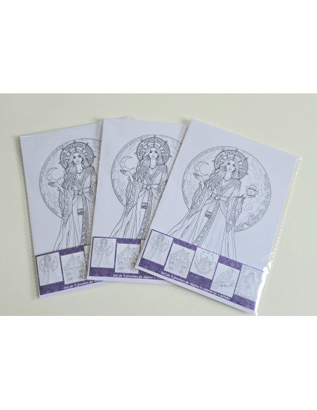 Réf 01 Coloriages tarot