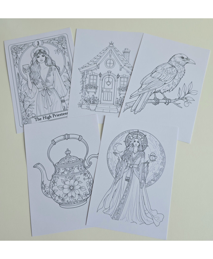 Réf 01 Coloriages tarot