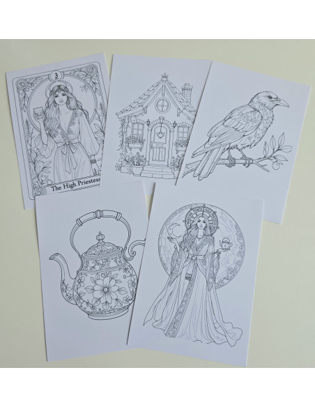 Réf 01 Coloriages tarot