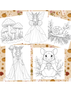 Réf 03 Coloriages automne