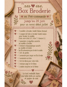 Box broderie en Pré-commande jusqu'au 20 juin 2