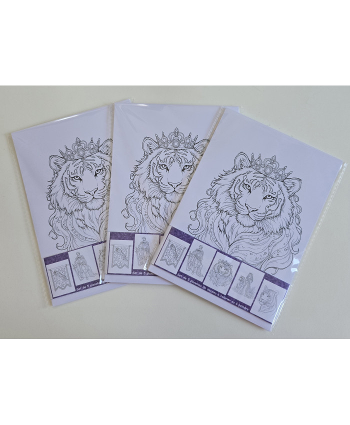 Réf 08 Coloriages Tigres