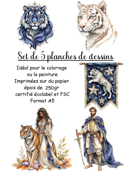 Réf 08 Coloriages Tigres