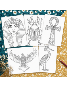 Réf 10 Coloriages égypte