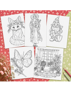 Réf 13 Coloriages Jardin