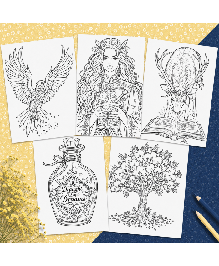 Réf 14 Coloriages magie