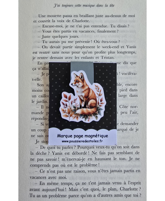 Marque page renard