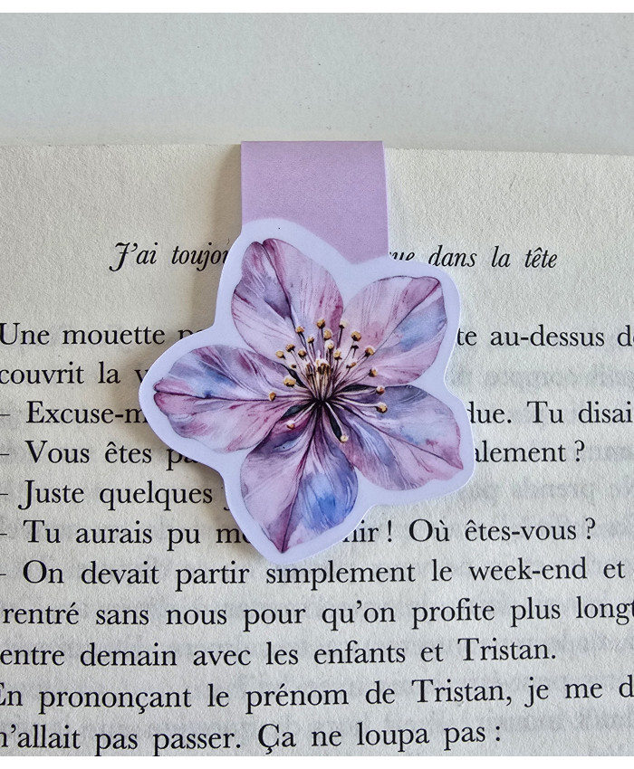 Marque page fleur