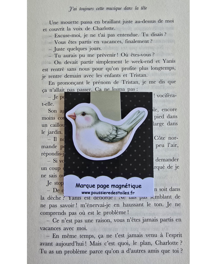 Marque page oiseau