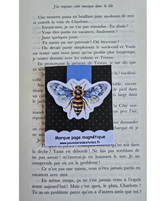 Marque page abeille