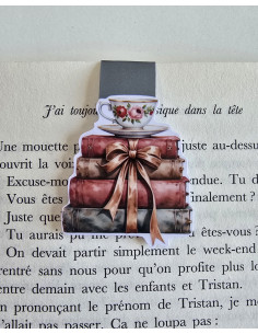 Marque page thé livres