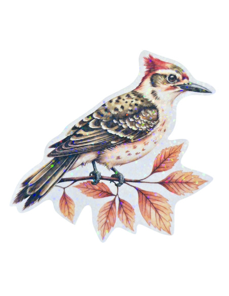 Stickers holographique Pic vert