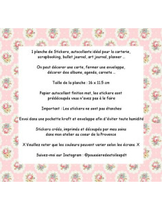 Réf 221 Feuille d’autocollants, Stickers pour Bullet Journal femmes 2
