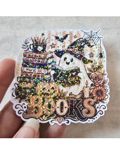 Stickers holographique Fantome books
