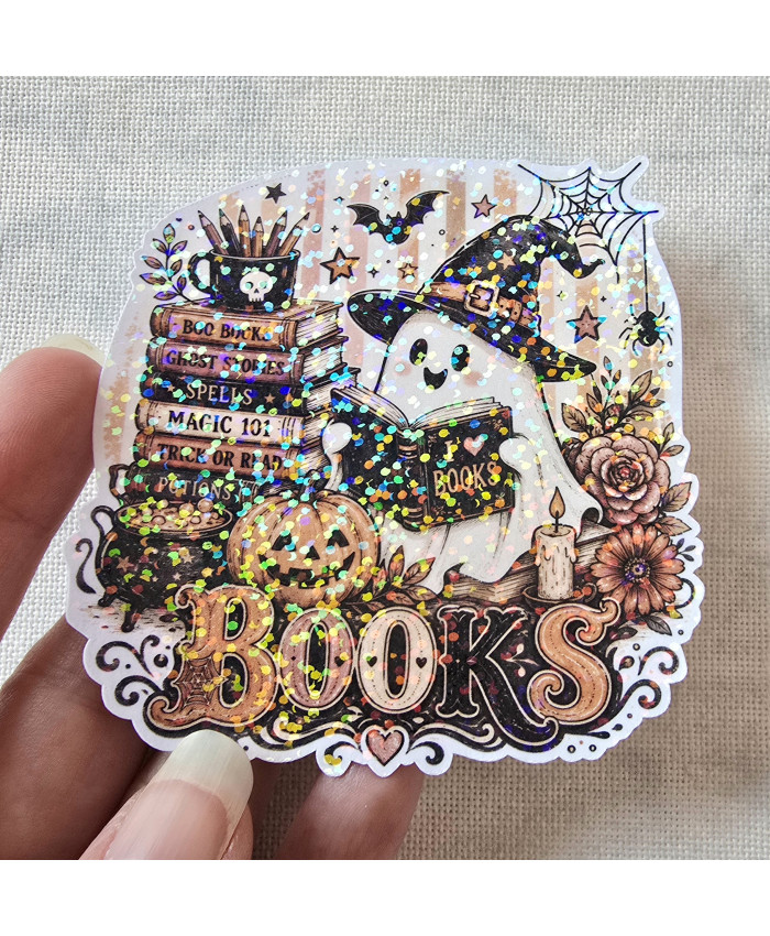 Stickers holographique Fantome books