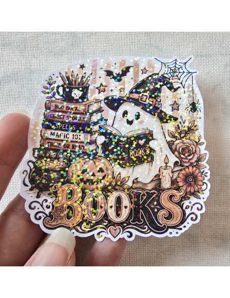 Stickers holographique Fantome books
