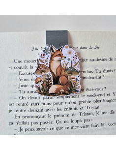 Marque page magnétique Renard d'automne 2